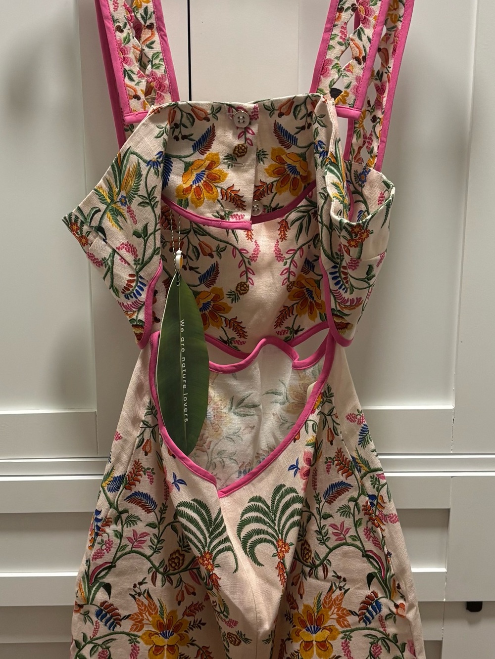 FARM Rio Delicate Forest Linen Mini Dress - Picture 5 of 6